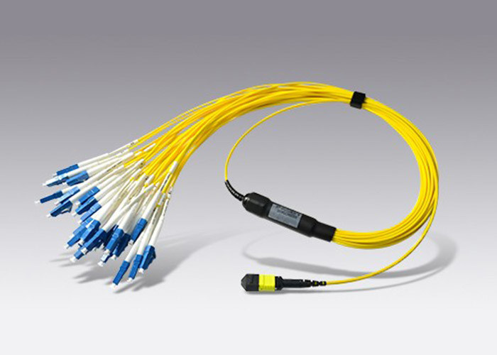 Single Mode 48 Core LSZH MPO Fiber Optic Cable Assemblies