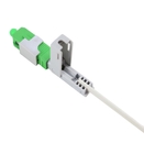 Alligator clip, flank U wedge, SM, 52mm, for drop cable, vertical input, SC/APC Fiber Optic Fast Connectors