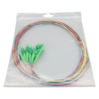 LC/APC-NC, with Green Boots, LSZH, 0.9mm, 12 Fiber, G.657A2, 1 meter Color-coded 900μm Pigtail Packs