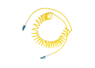 ROSH Yellow Spring FTTH FC/LC/SC/ST  Fiber Optic Patch Cord Fiber Optic Jumper Cable