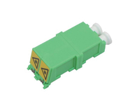 Flangeless Shutter LC - LC Duplex Fiber Optic Adapter