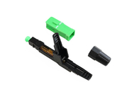 Alligator screw clip, push-pull ring, SM, 60mm, for drop cable, flat input, SC/APC fiber optic fast connector