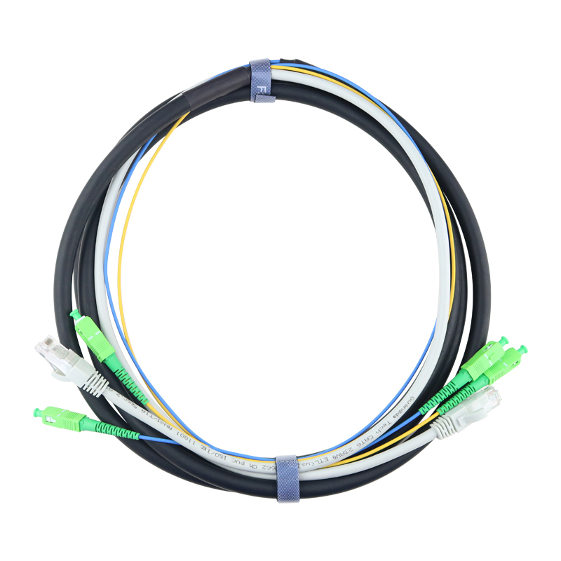 Sc Module Assembly Indoor double-ended prefabricated hybrid fiber optic cable assembly ...