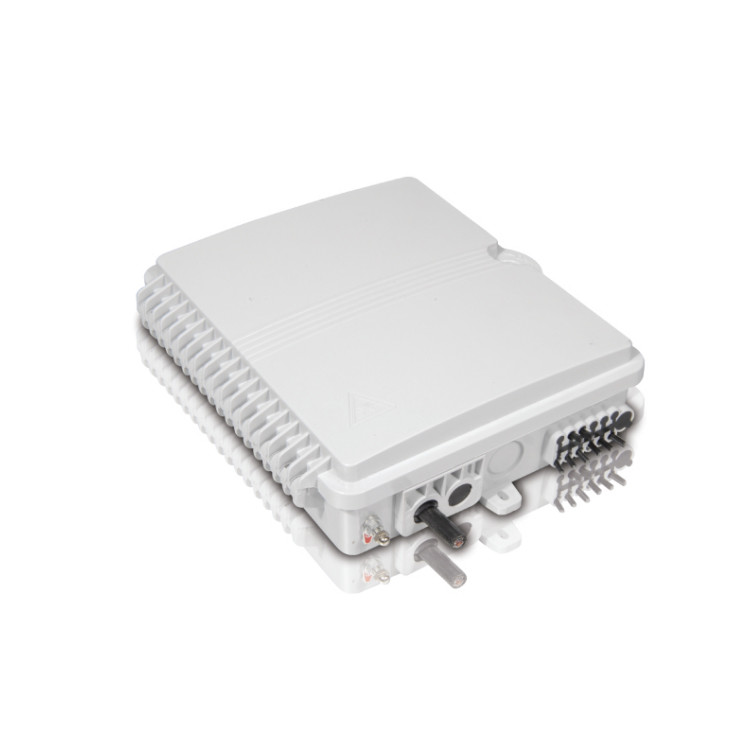 IP65 8 cores Wall Pole Mounting indoor Fiber optic distribution box 225 ...