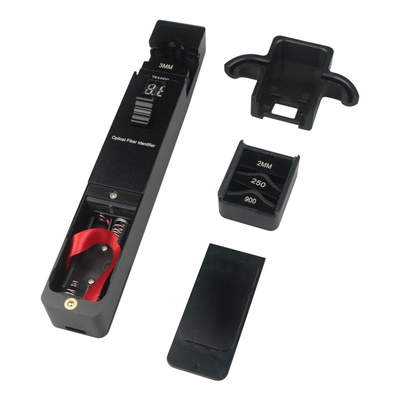 Handheld Optical Fiber Identifier, High Power type for Cable TV, w/ 250μm, 900μm, 2.0mm, 3.0mm Adapter Heads