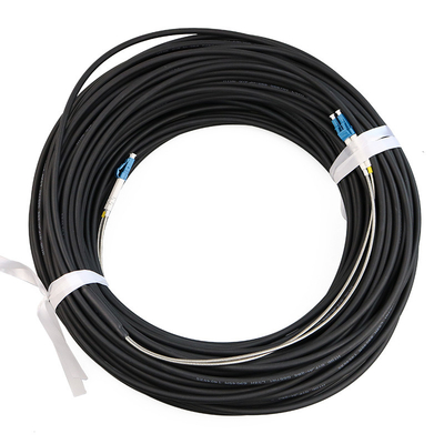 CPRI LC/UPC-LC/UPC connectors with Black LSZH 4.8mm, Duplex, G.657A2, 70 meters fiber optic patch cords