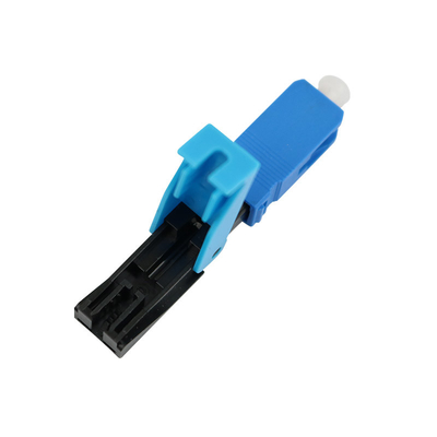 Alligator clip, push-pull ring, SM, 50mm, for drop cable, vertical input, SC/UPC field installable connector