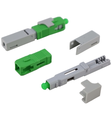 Alligator clip, front bar wedge, SM, 52mm, for drop cable, vertical input, SC/APC Field Assembly Optical Connector
