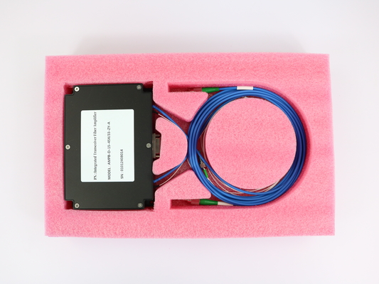 Dual-channel Optical Fiber Amplifier for Spaceborne Laser Communication