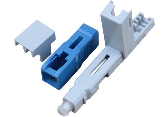 Alligator clip, flank U wedge, SM, 52mm, for drop cable, vertical input, SC/UPC Fiber Optic Fast Connectors