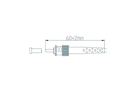Single Mode ST APC 60dB 3.0mm SX Fiber Jumper Cables