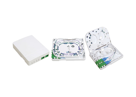 105*82*22mm 2 Core Yogel Indoor Fiber Optic Termination Box Fiber Optic Terminal Box