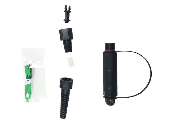 Outdoor Mini-SC/APC Water-poof Reinforced 02-type Field Installable Fast Connectors for Harsh Environment Interconnect